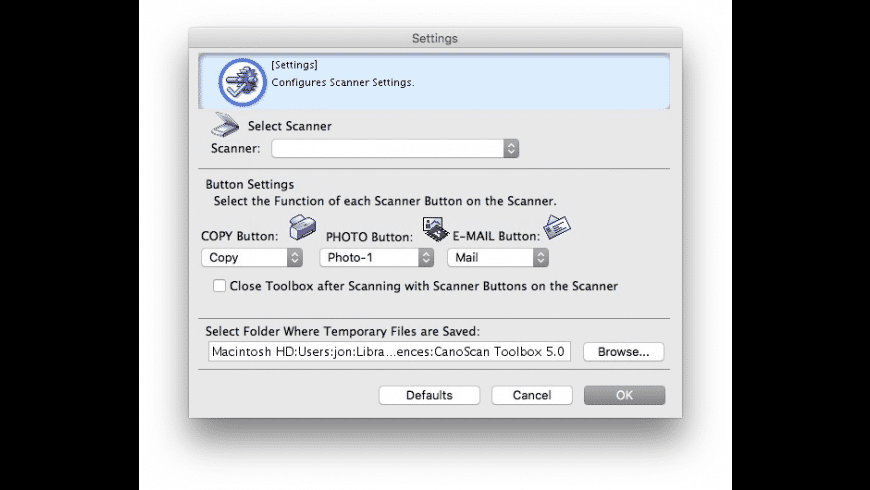 Canon Lide Scanner Software Mac